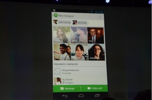 全新的理念 谷歌推出视频群聊系统Hangouts