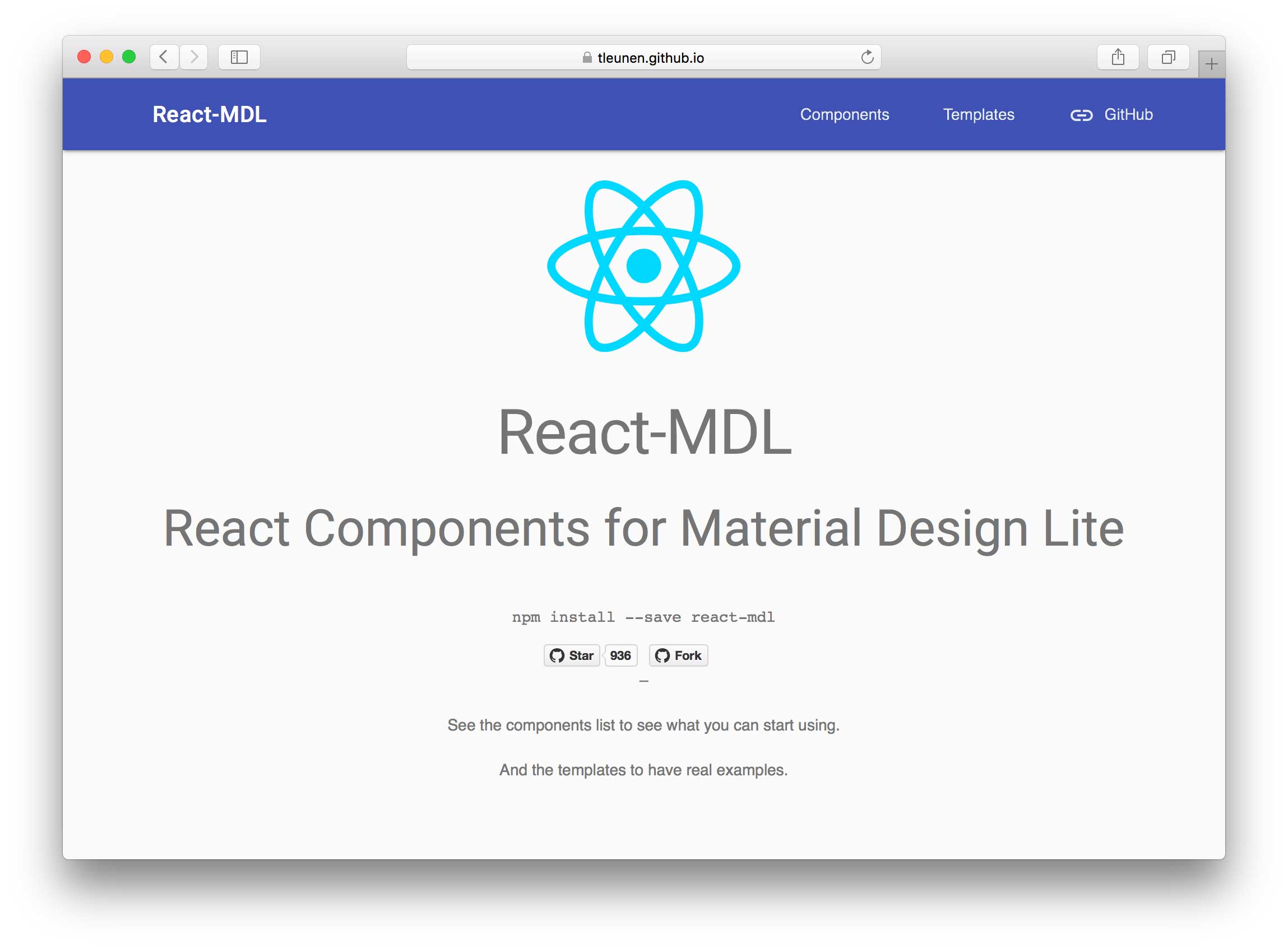 React-MDL