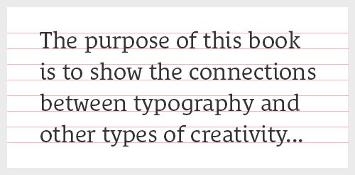 The traditional baseline is the line upon which most letters sit and from which the total height of elements should derive.